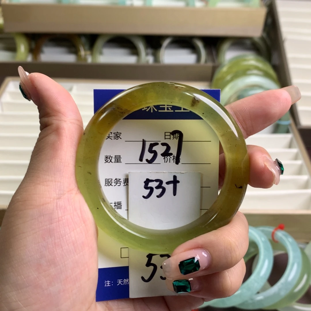 蛇纹石玉未镶嵌手镯1527