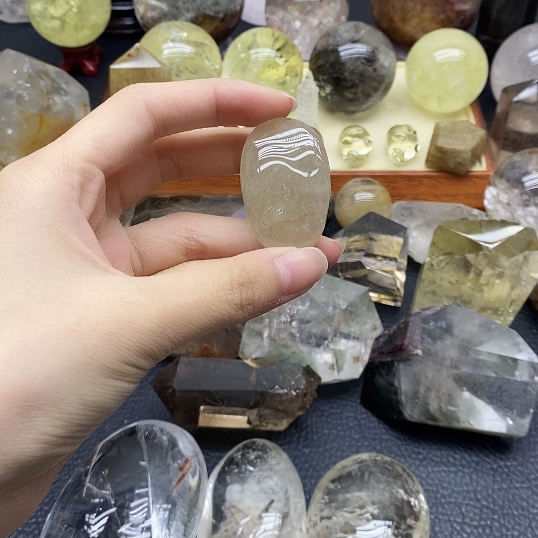 珠宝半成品水晶未镶嵌24水晶石