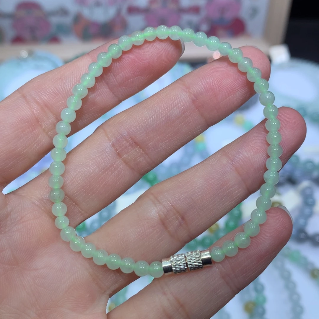 翡翠未镶嵌手链天然