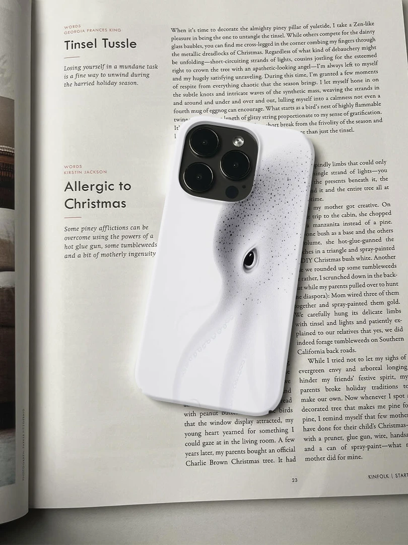 白章鱼手机壳适用于苹果16promax17华为mate荣耀vivo小米oppo