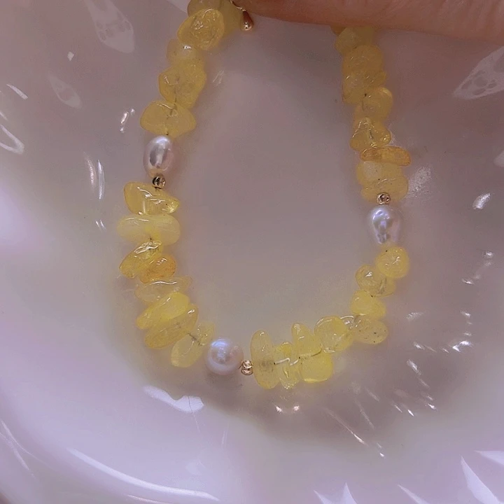 淡水珍珠手绳合金
