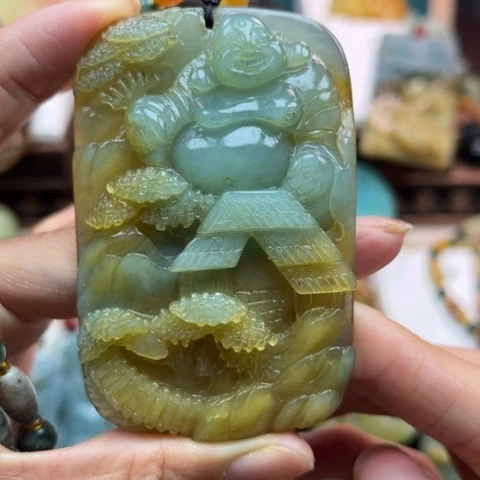 岫玉挂件未镶嵌挂件