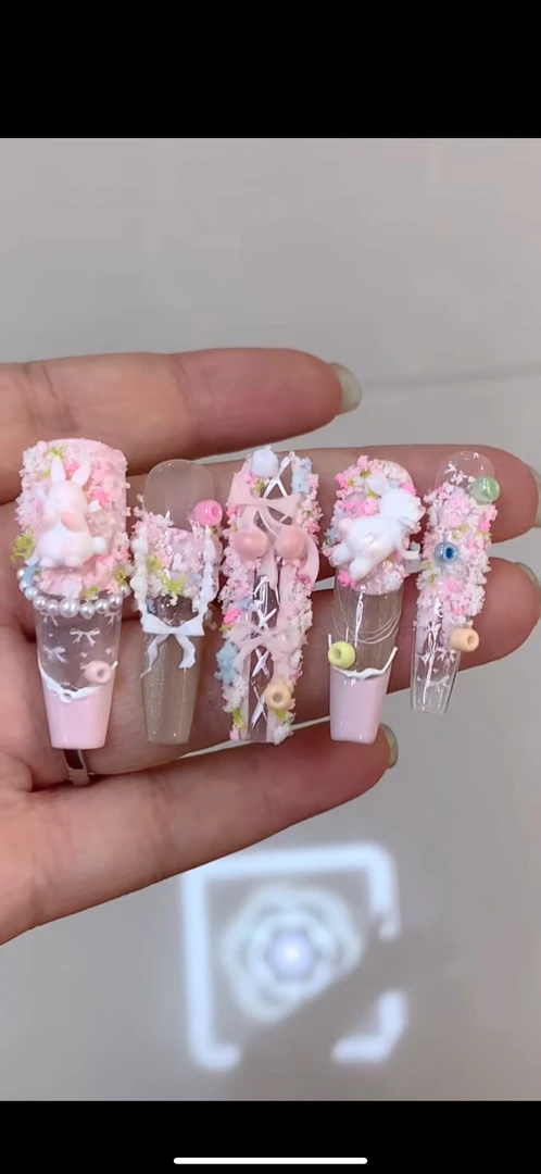 纯手工可爱公主甲夏日