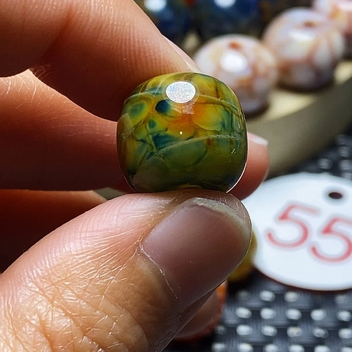 夜***鹰玛瑙/玉髓未镶嵌颈饰