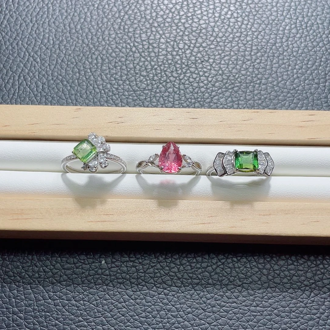 戒指未镶嵌碧玺多样性发其一