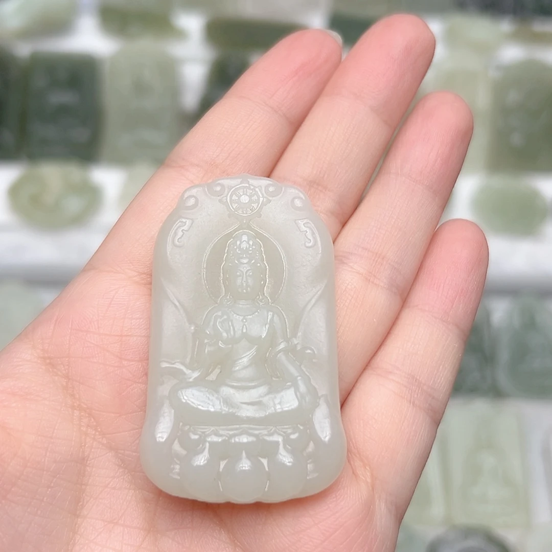 颈饰未镶嵌和田玉小*神