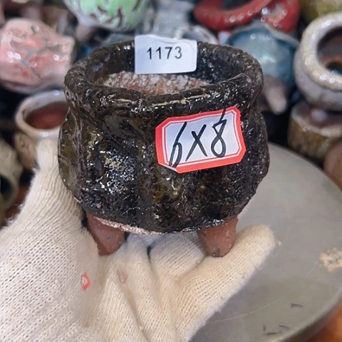 粗陶花盆手工花盆制作就这样