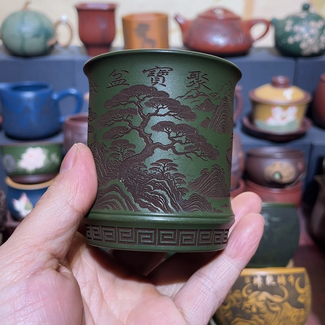 原矿紫砂手工主人杯