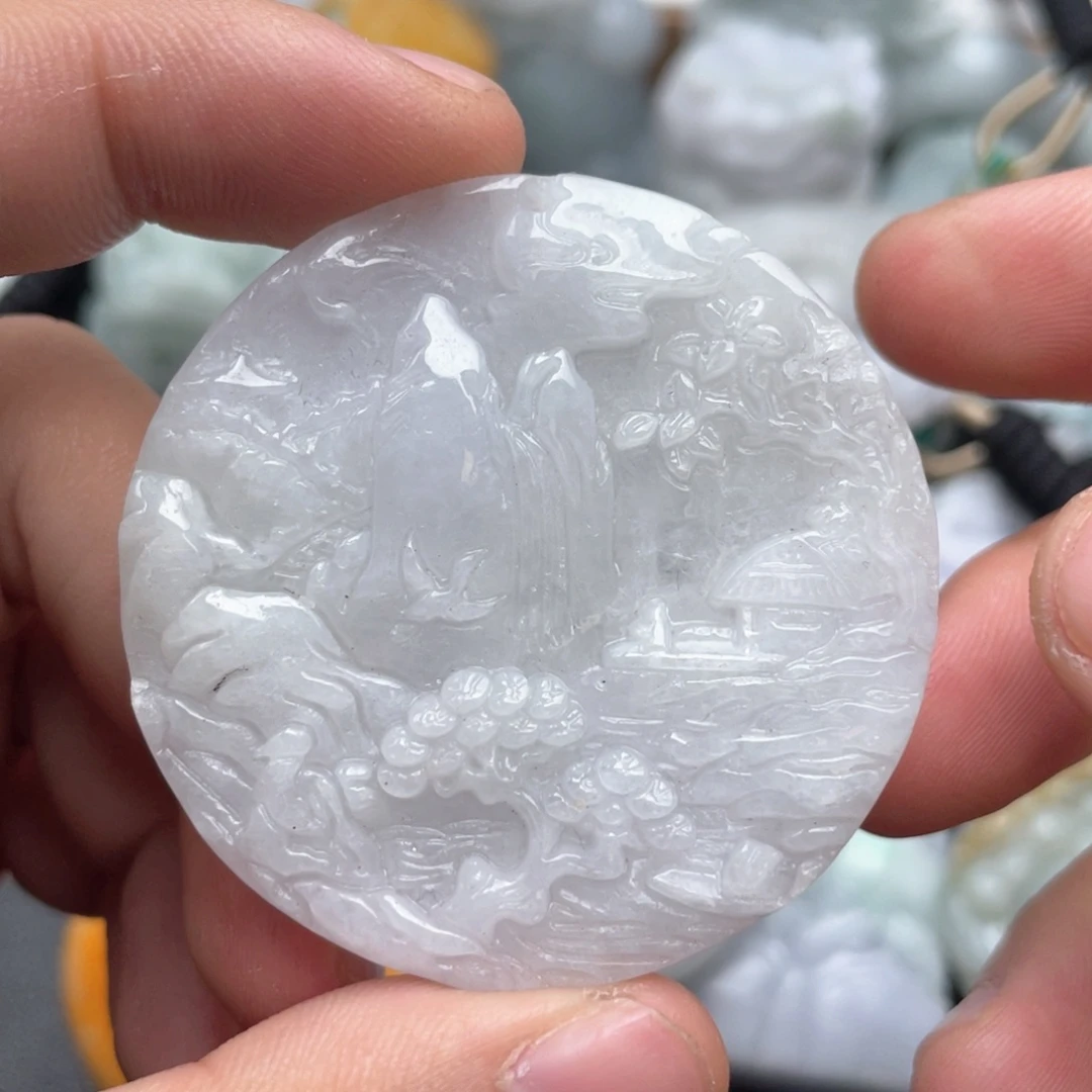 翡翠未镶嵌吊坠(不含链)