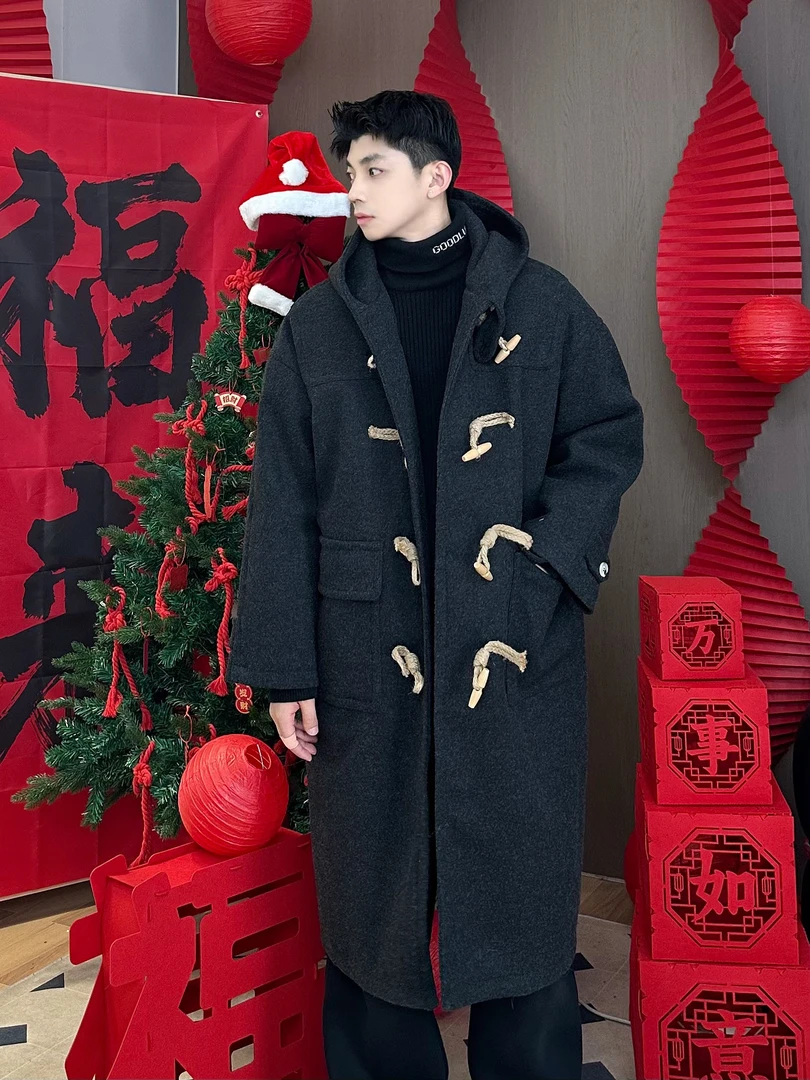 浩仔STUDIO秋季潮牌男女同款男秋冬款棉衣大衣外套 26B-HF9010