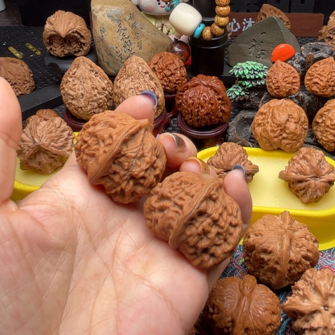 吊坠文玩核桃全品玉枕元宝 无药边35 肚38