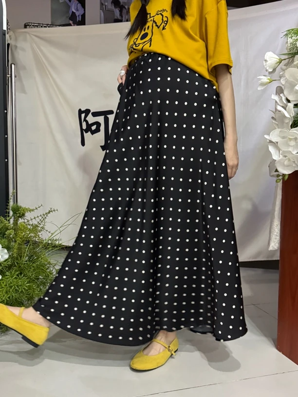 芒兜兜韩系波点半裙mdd-038