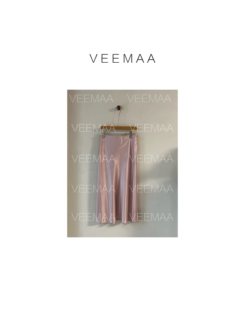 【Veemaa】人鱼姬 定制款醋酸显瘦半裙