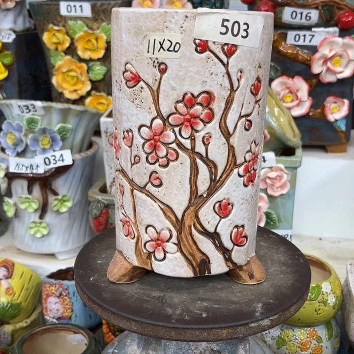 紫砂花盆粗陶材质多肉花盆