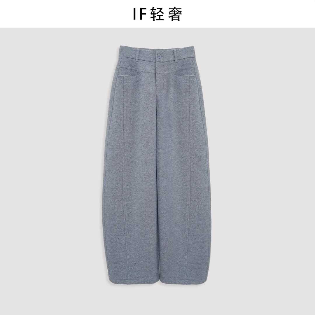 【绵羊毛】抗起球秋冬新款加厚羊毛裤K88055