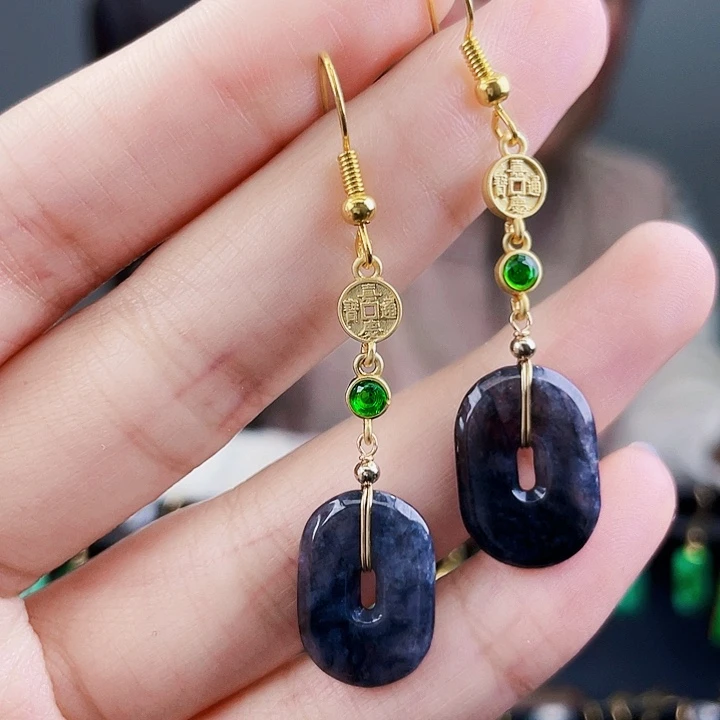 翡翠耳饰未镶嵌饰品