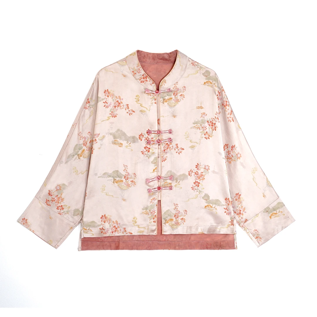 （莫惊春）中式复古中国风提花长袖外套上衣FS24122807