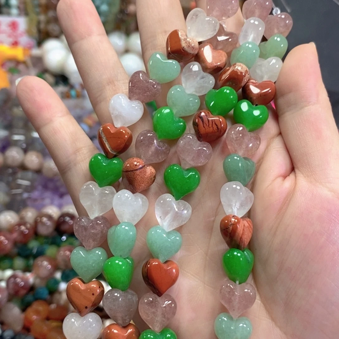 未镶嵌玛瑙/玉髓珠宝半成品多宝屁桃卡12mm有15颗
