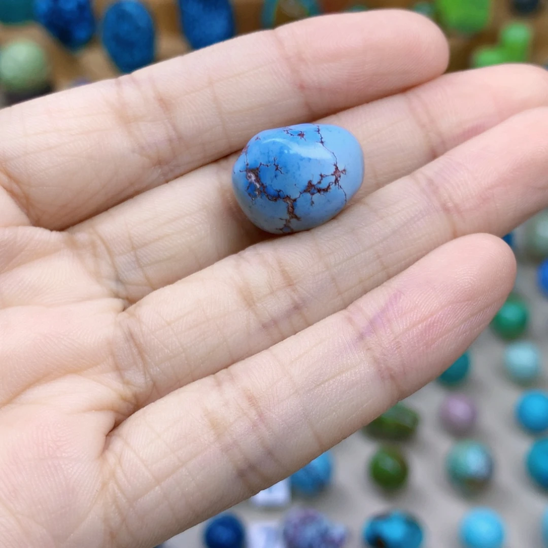 绿松石未镶嵌三彩随行