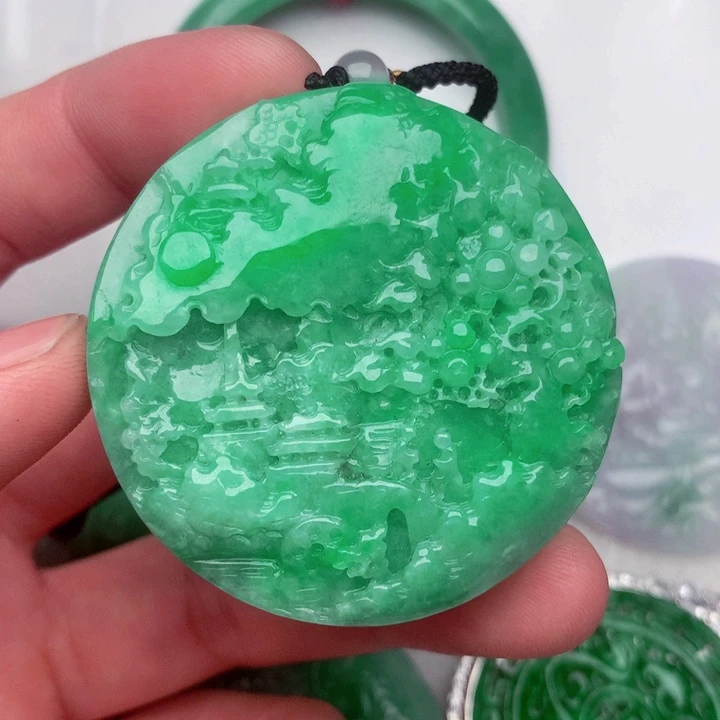 翡翠未镶嵌吊坠(不含链)