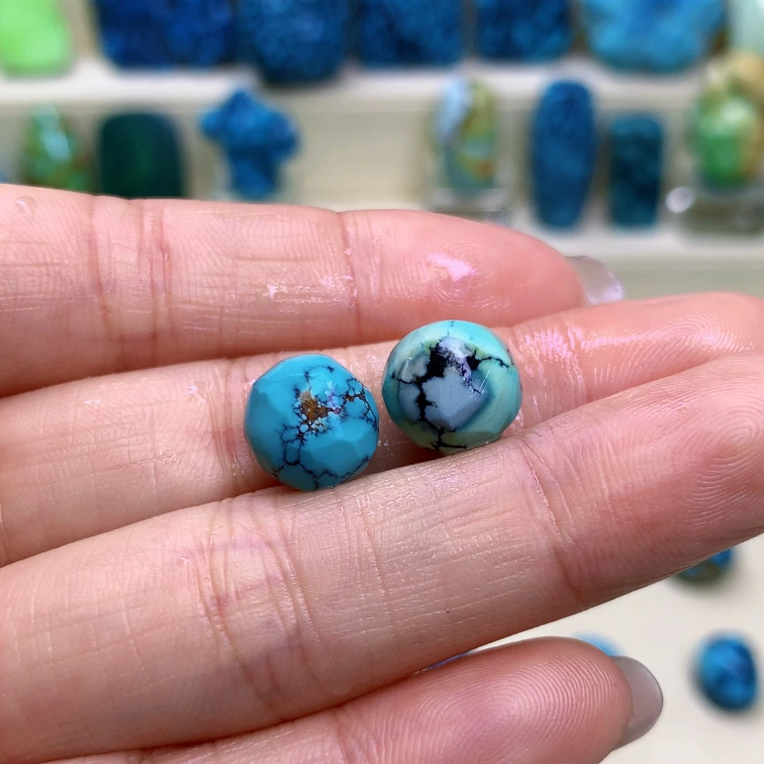 绿松石未镶嵌三彩随行