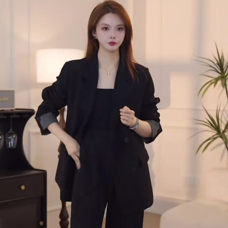 张不晚同款西装外套女2025年春秋新款轻奢韩剧女主穿搭西服上衣