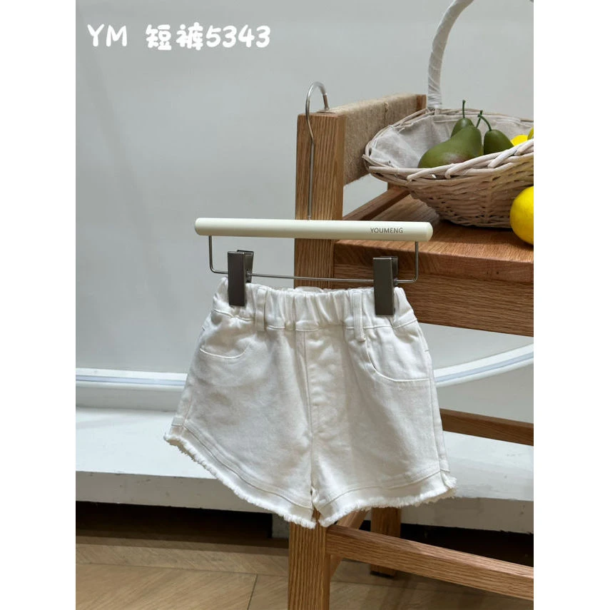 佑萌·25夏~流苏边休闲牛仔短裤Y5343