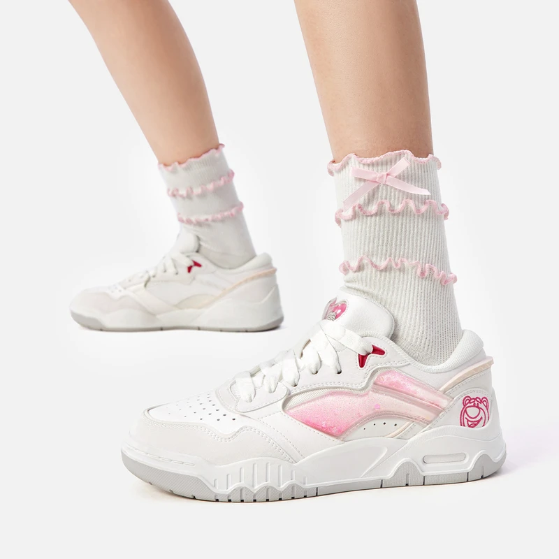 【皮克斯草莓熊联名】李宁25新品月白3休闲鞋女款回弹运动鞋AGCV186