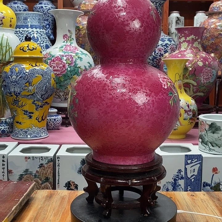 开***快摆件景德镇陶瓷艺术
