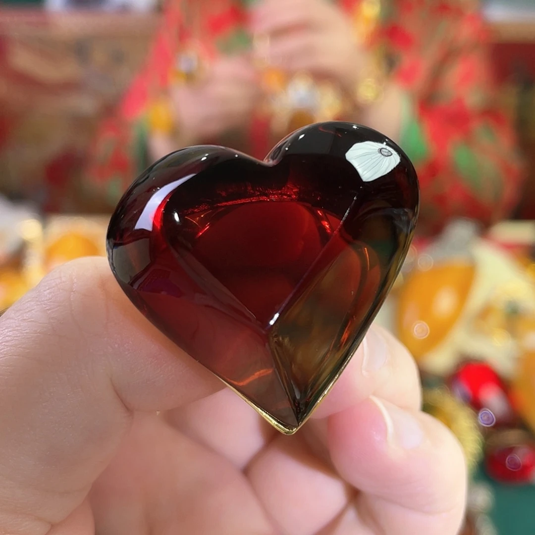 血珀戒指银S925镀金镶嵌