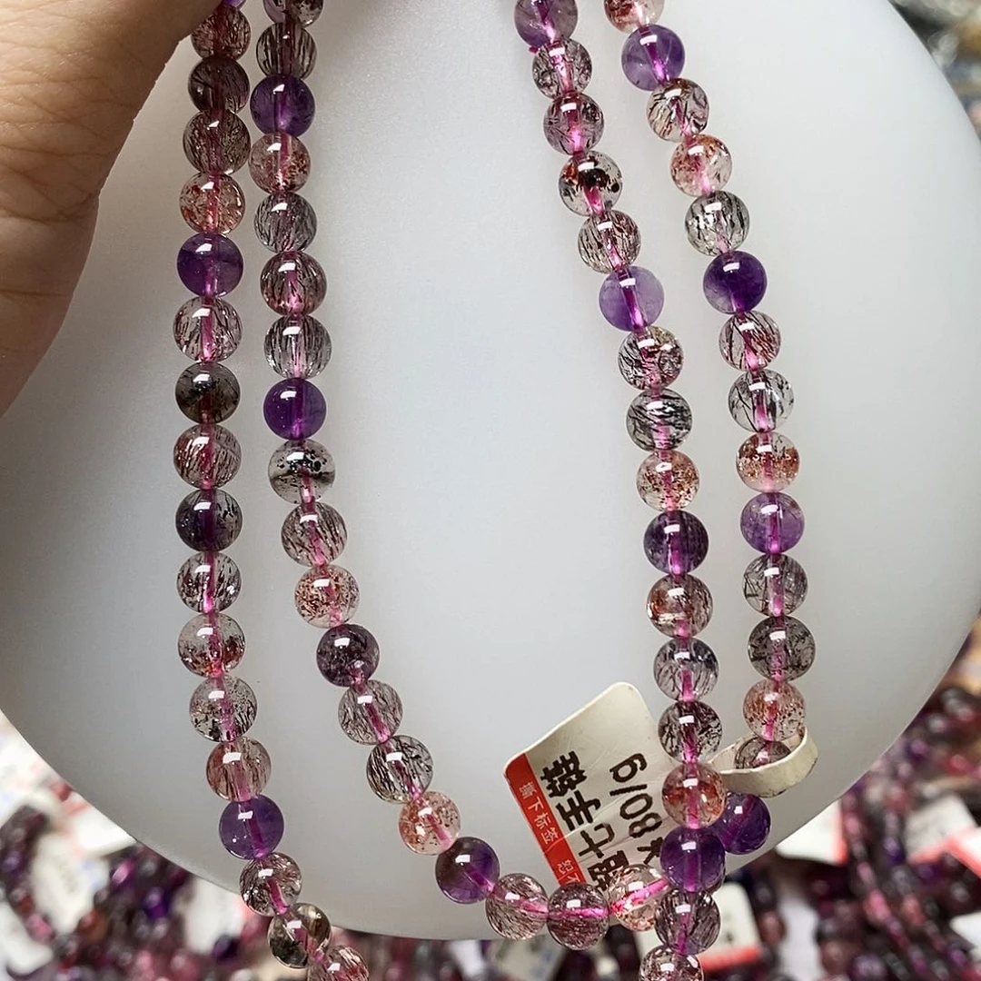 未镶嵌手串水晶h614超七多圈6+