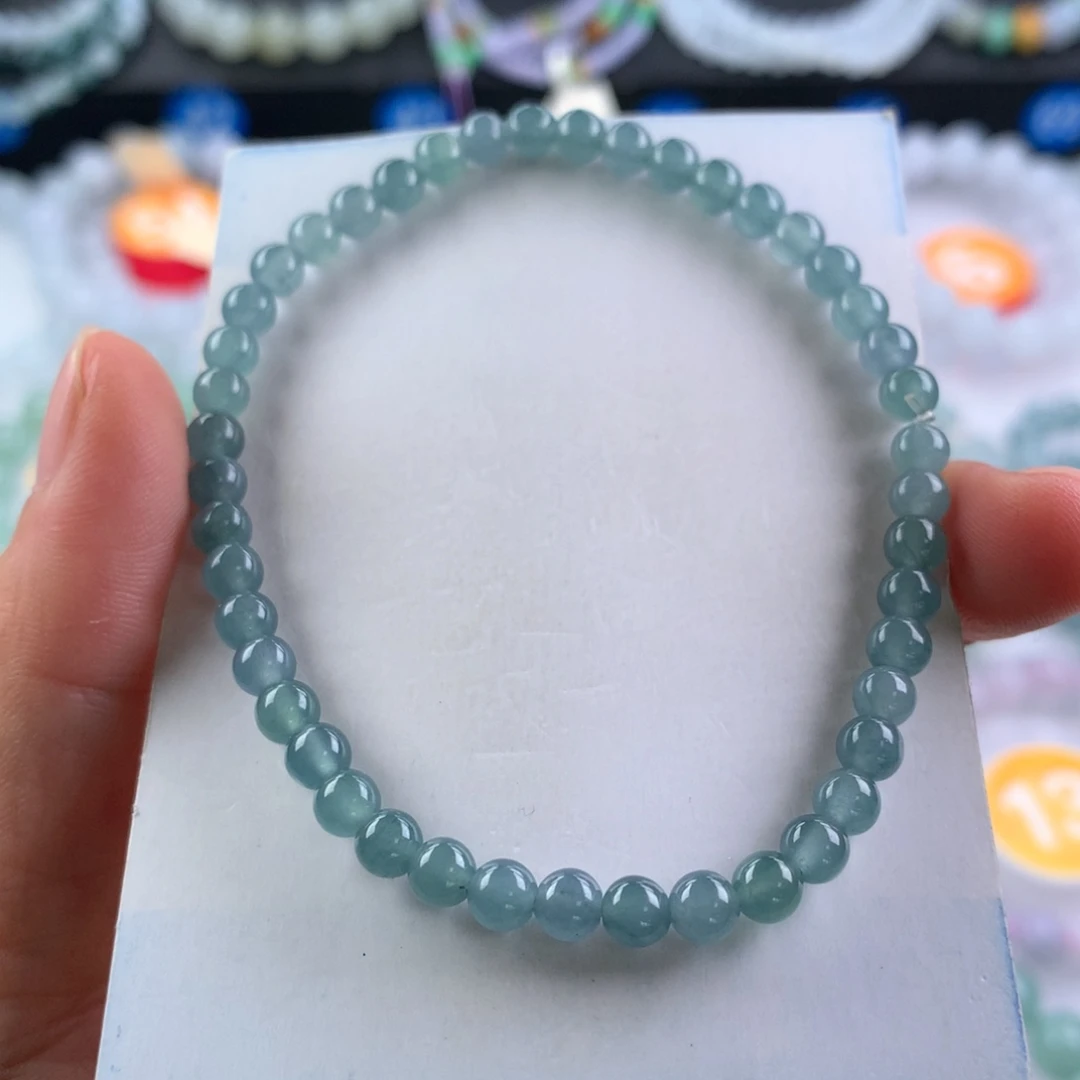 翡翠未镶嵌手链卡4.8