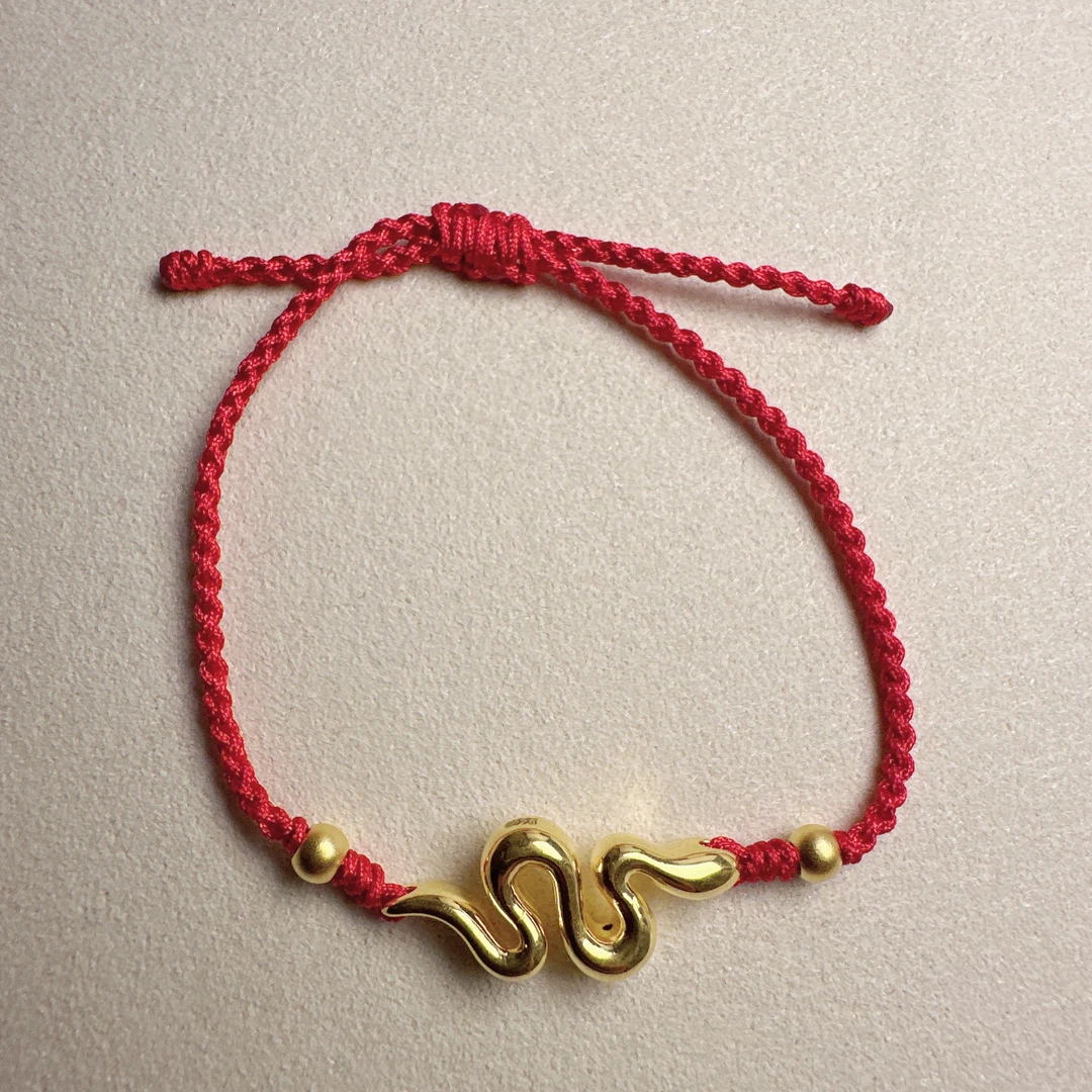 足金999灵蛇手链手工编织