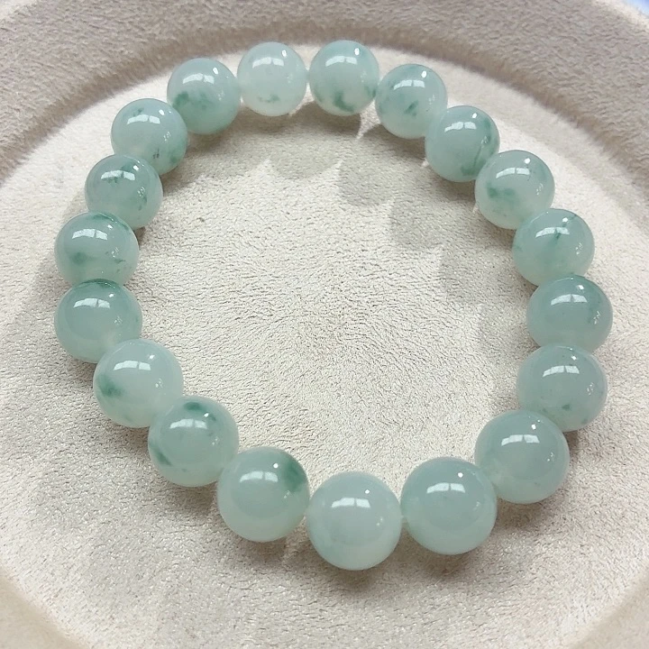 翡翠未镶嵌手链天然缅甸翡翠A货卡9.9