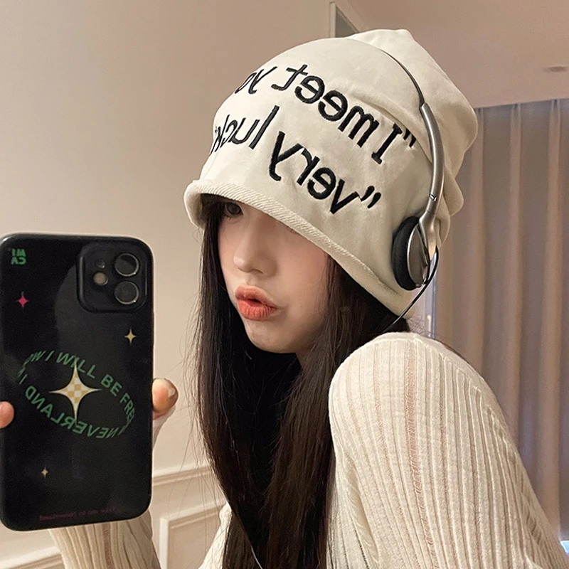 Canary Kiss美式甜酷大版冷帽子女秋季薄款堆堆帽潮人嘻哈包头帽
