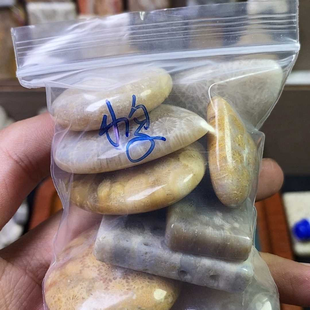 硅化珊瑚（珊瑚玉）吊坠未镶嵌小*