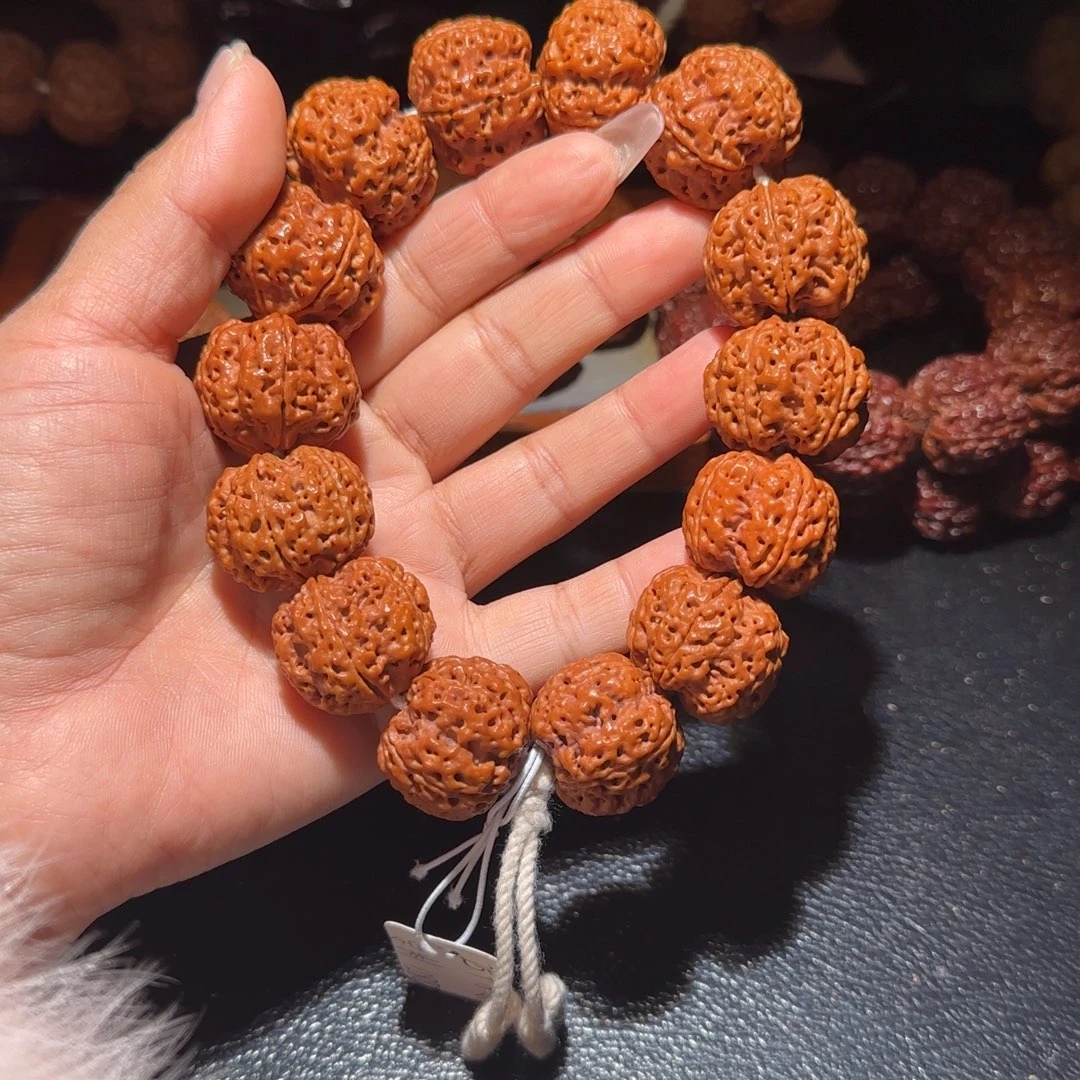 金刚菩提吊坠25方天满肉蜂窝定制