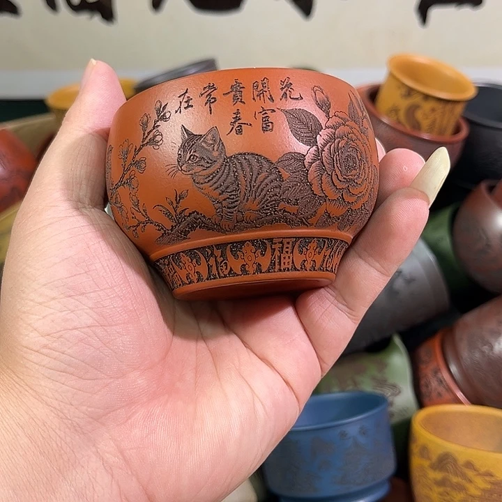 茶杯紫砂全手工紫砂主人杯
