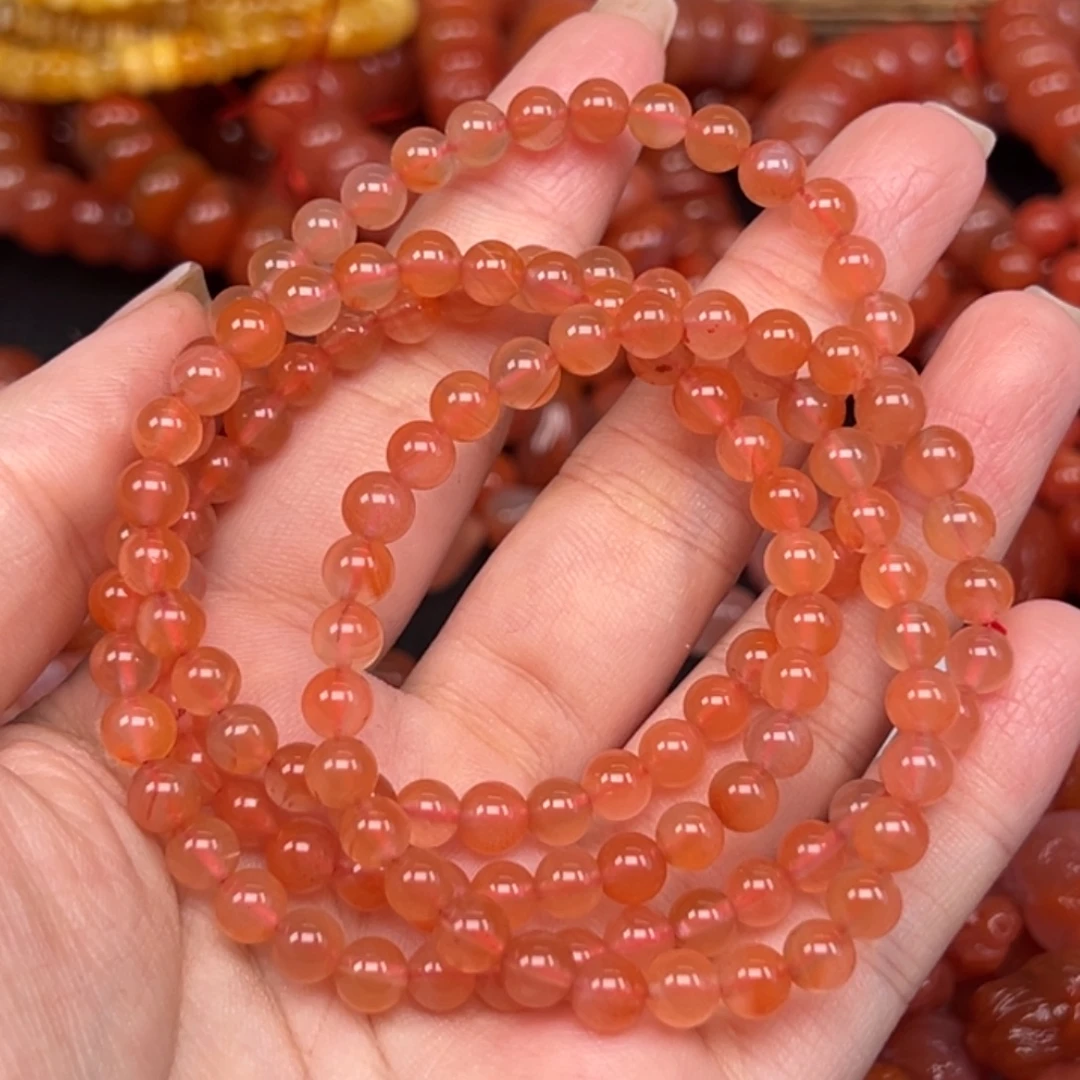 南红玛瑙未镶嵌手链