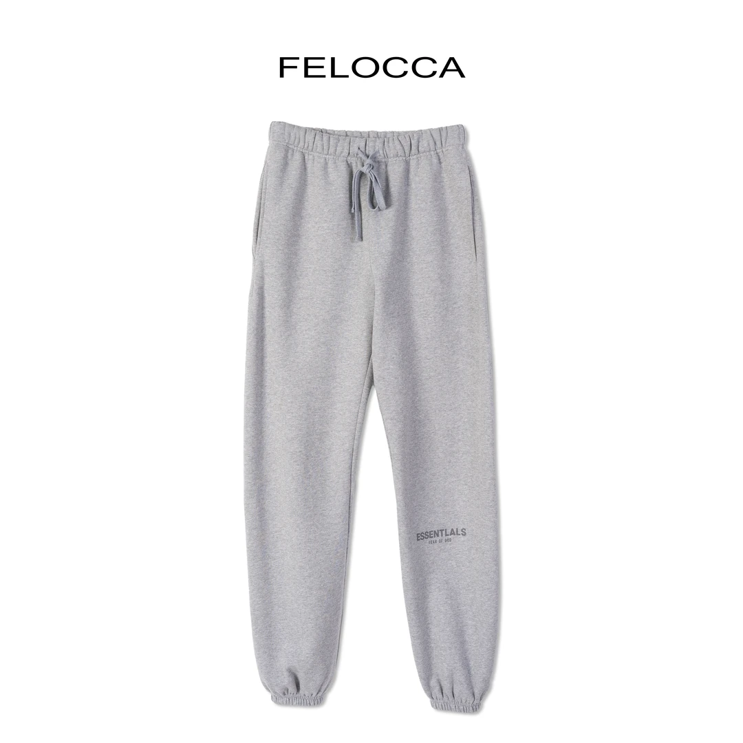 【FELOCCA】烫金字母时尚宽松潮流百搭休闲抽绳卫裤-加薄绒 CC1794