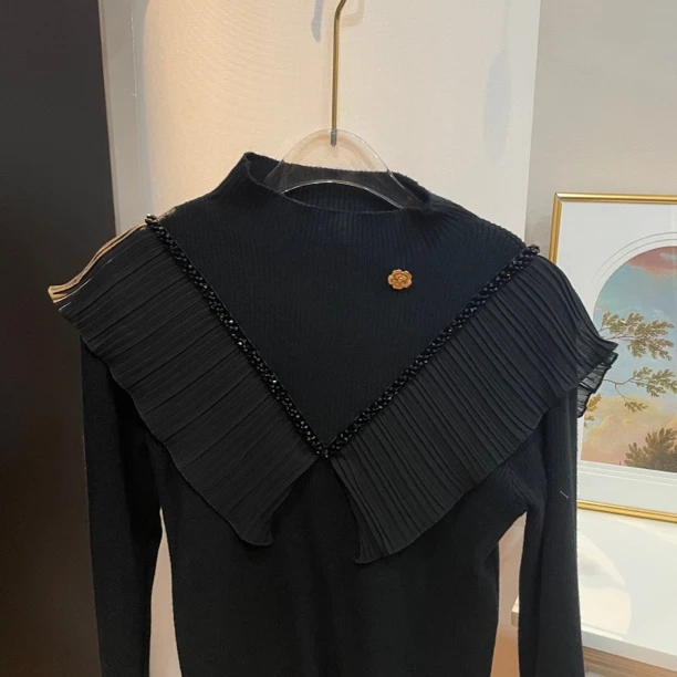 魅鹊 时尚气质百搭洋气针织衫