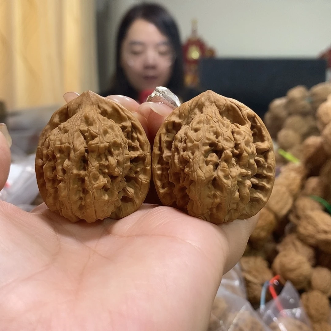 把件文玩核桃37官帽尖有伤