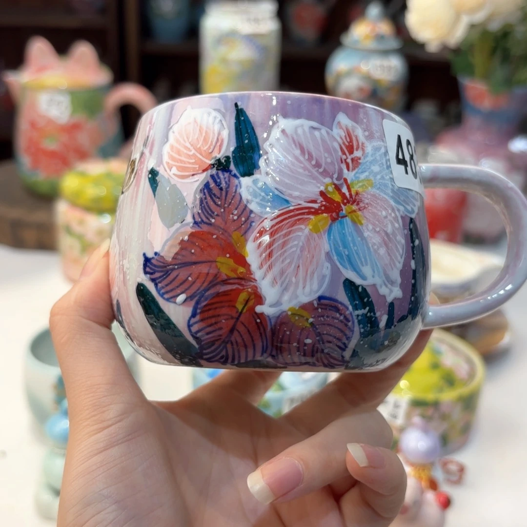 景德镇手绘高温釉下彩陶瓷茶具