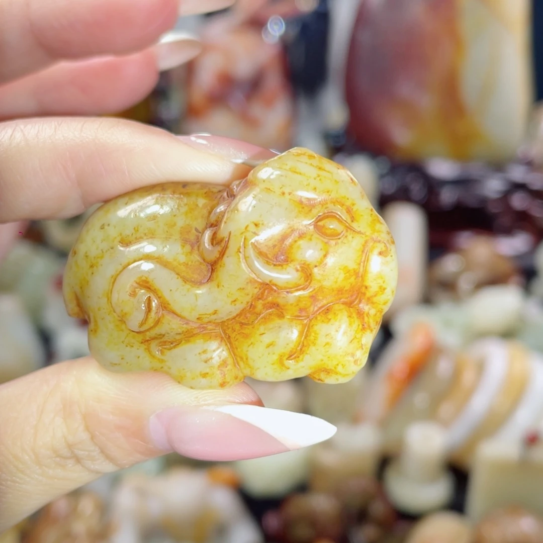 和田玉未镶嵌挂件61