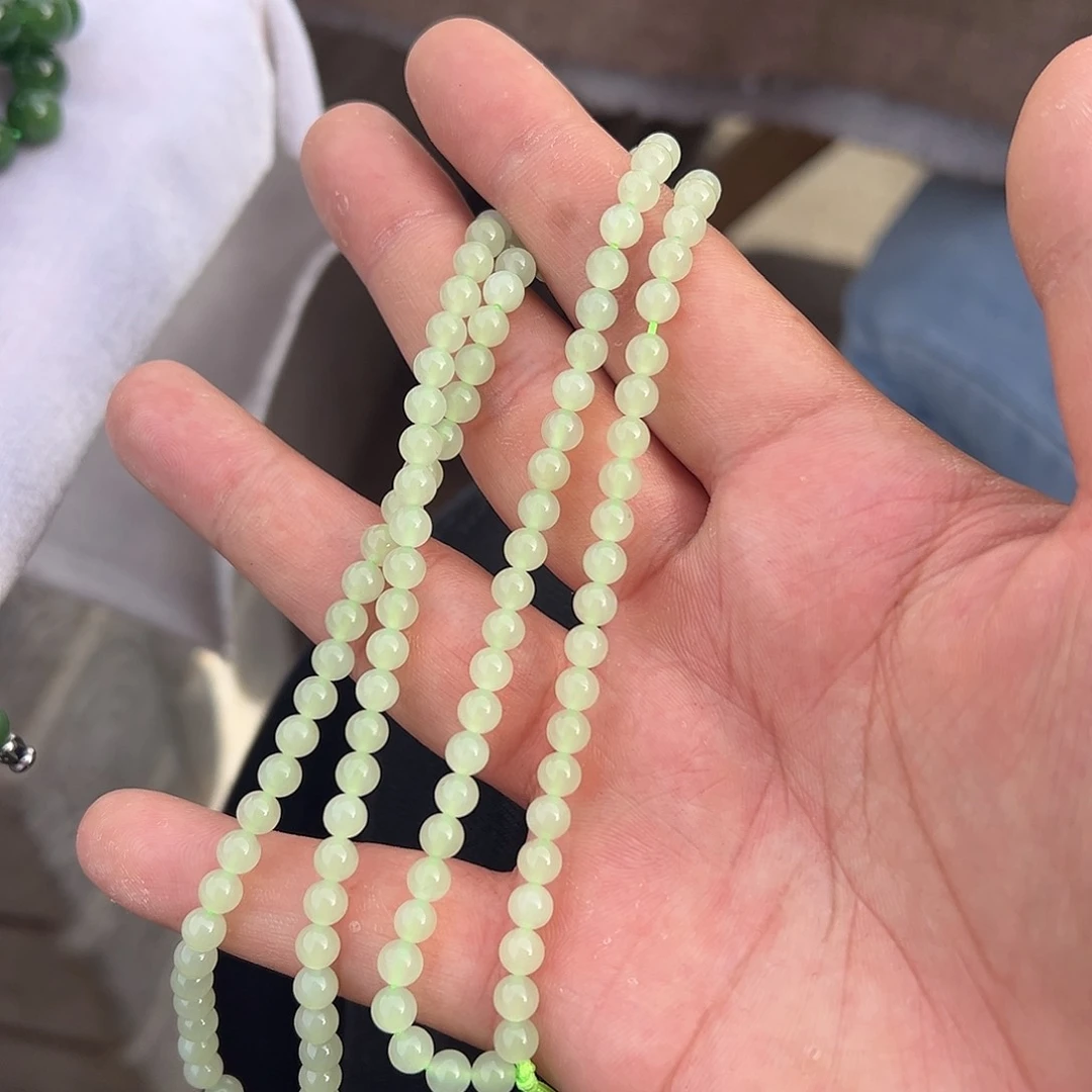 和田玉未镶嵌颈饰和田玉王串姐