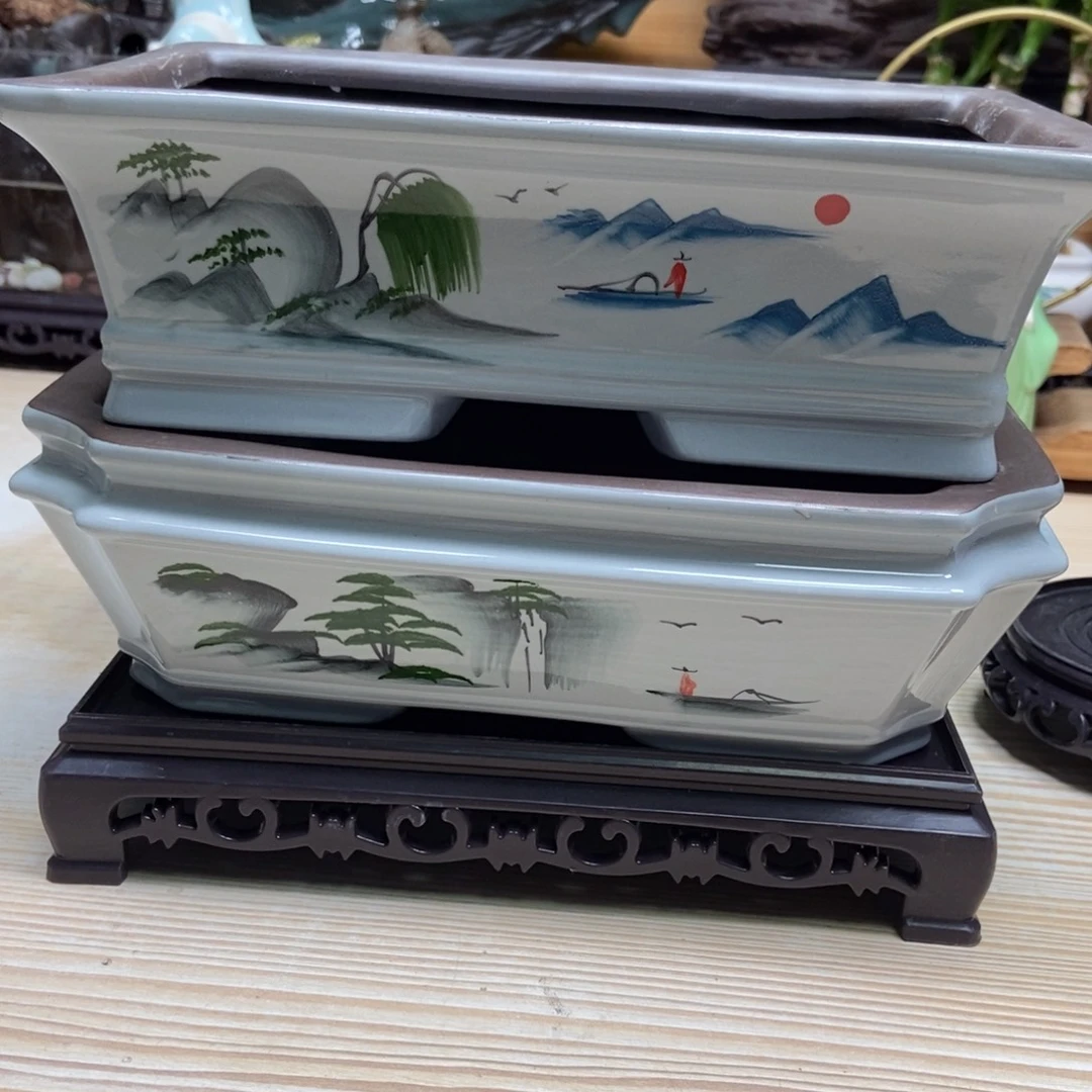 瓷片陶瓷花盆陶瓷艺术