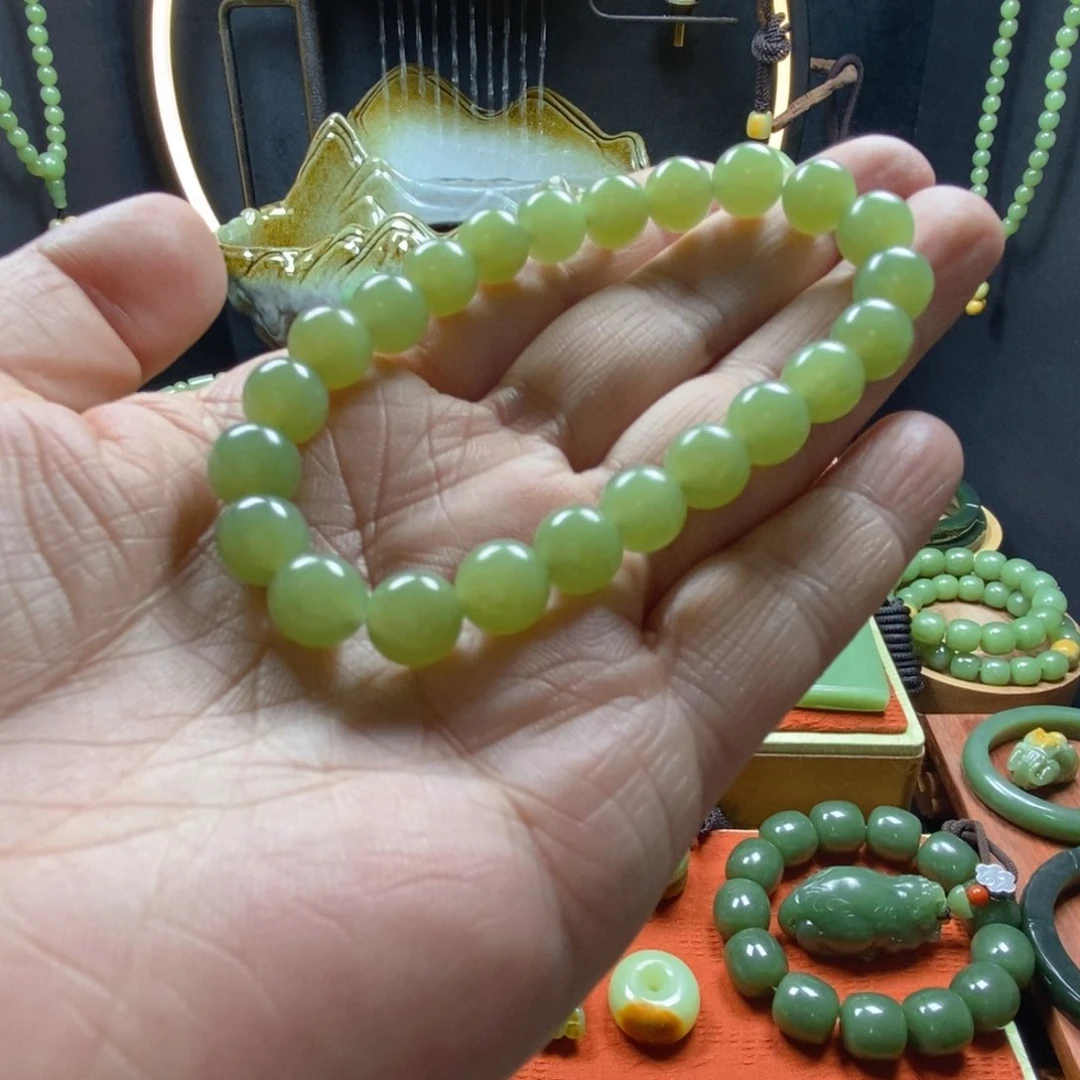 岫岩老玉（透闪石质玉）手串未镶嵌