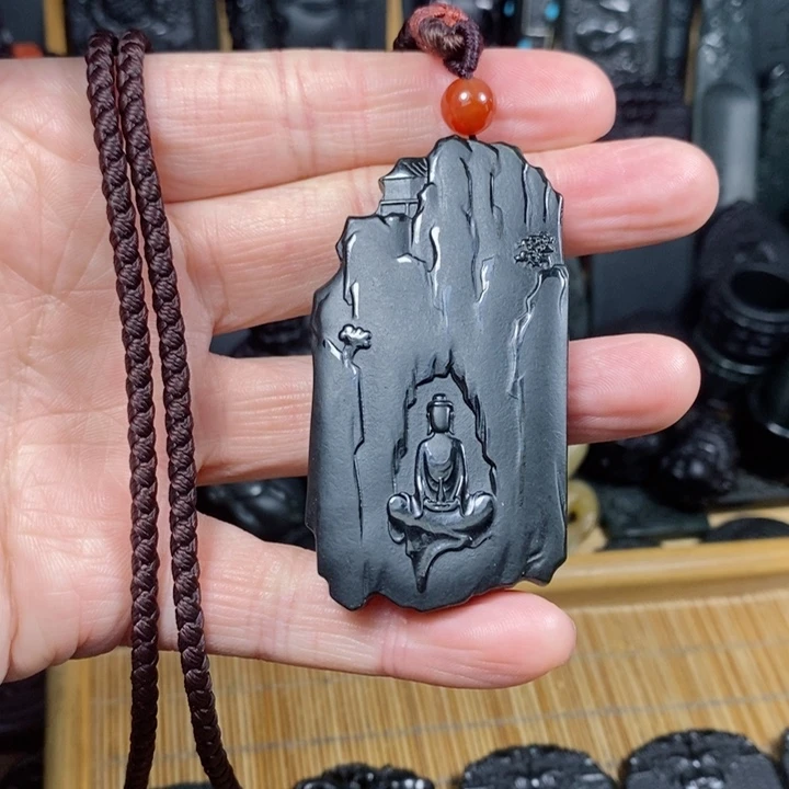 和田玉（青玉）颈饰未镶嵌