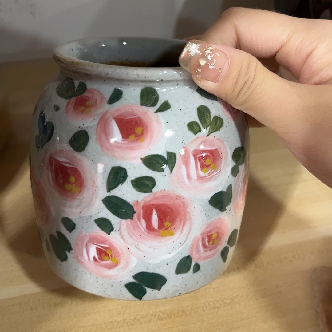 陶泥景德镇手工手绘高温釉下彩