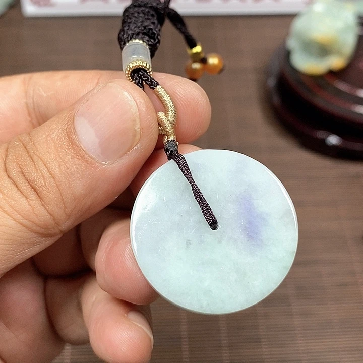 颈饰未镶嵌翡翠天然翡翠玉A货配证书